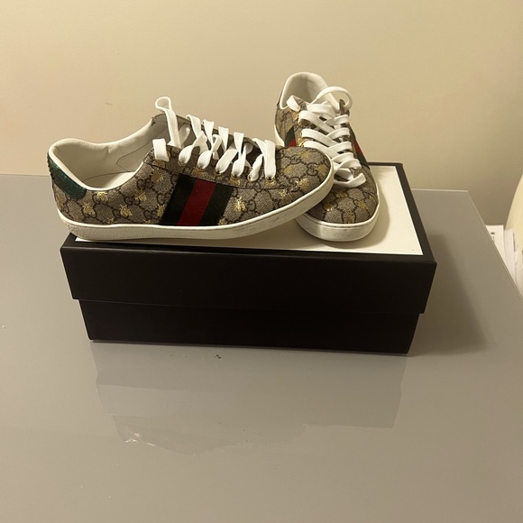 Gucci men’s ace GG supreme sneakers: size 7 - Picture 4 of 6